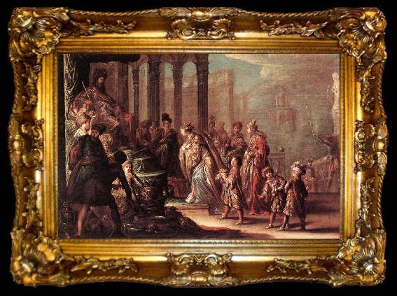 framed  VIGNON, Claude Esther before Ahasuerus, ta009-2